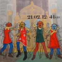 H5 - 80 x 80 cm Acryl