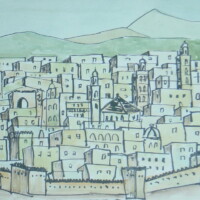 J4 - 24 x 36 cm Aquarell